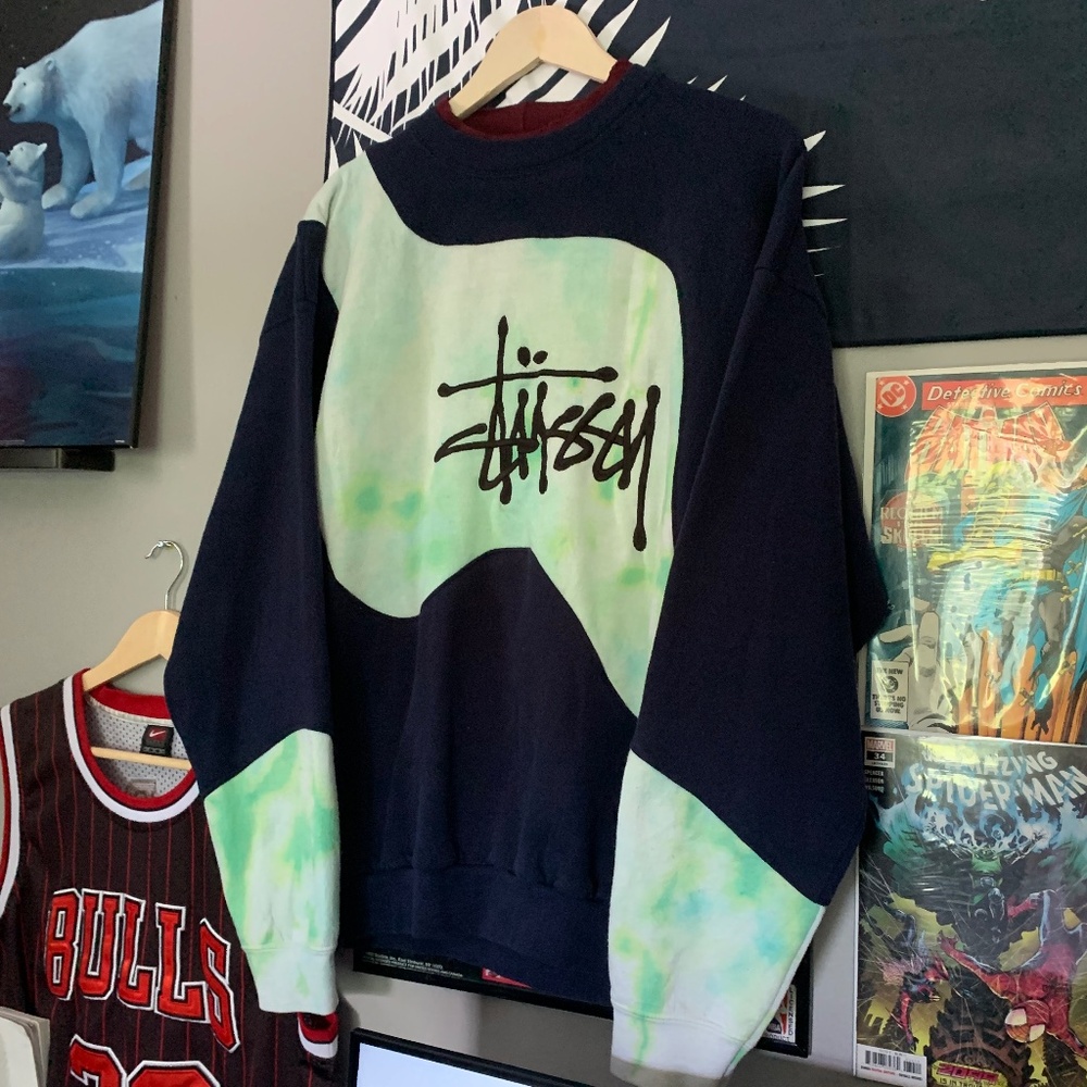Custom Stussy Reworked Crewneck - Picture 2 of 5